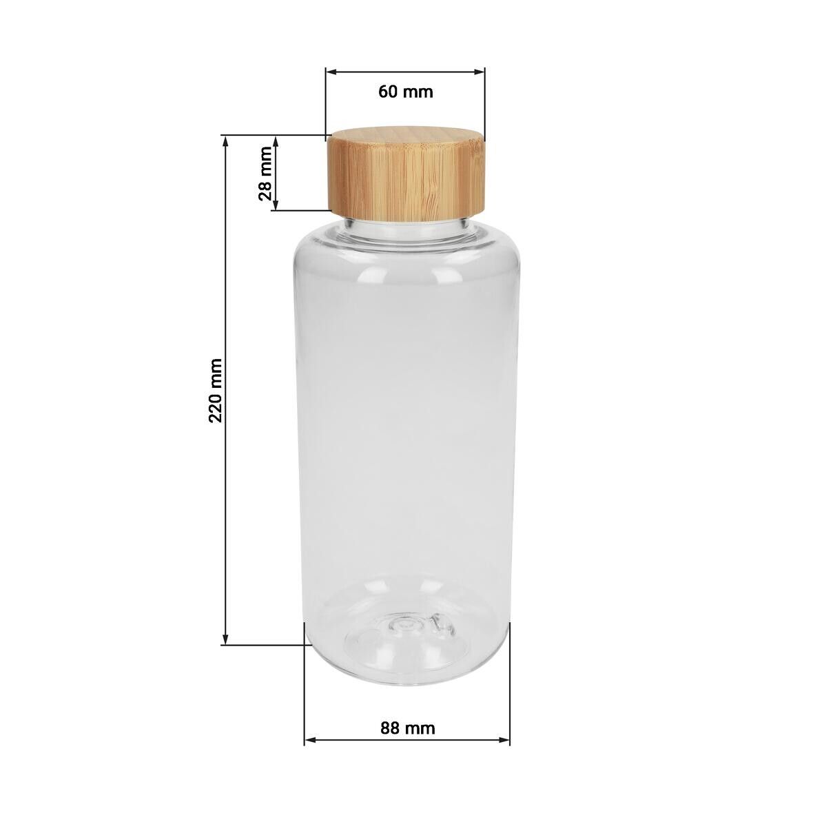 Trinkflasche Natural, 1,0 l - schwarz-471