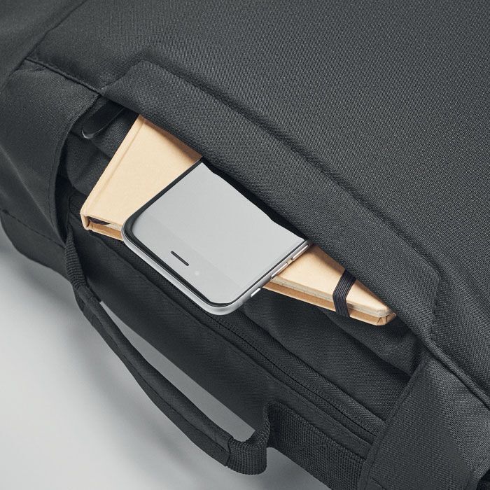 Laptop Rucksack 300D RPET SINGAPORE - schwarz-555