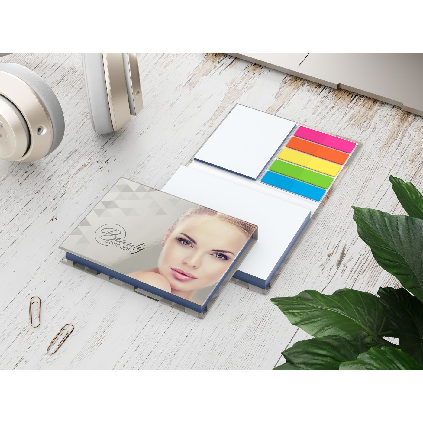 Haftnotiz-Set Prag, matt, blau-292