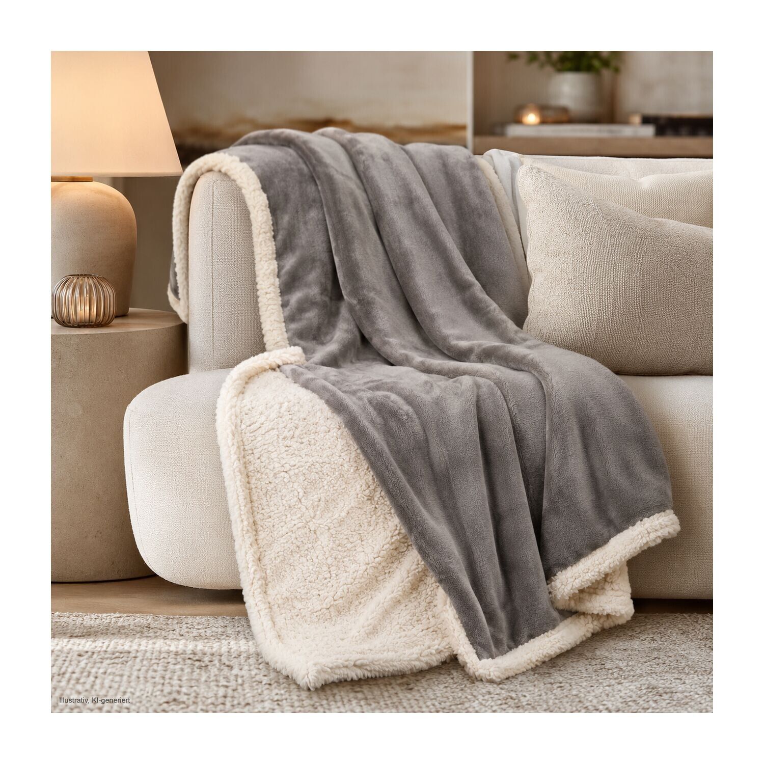 Kuscheldecke Sherpa - 150 x 200 cm, 430 g/m²-353