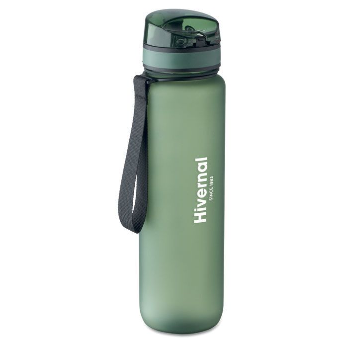 Sport-Trinkflasche RPET 1L ISFORDEN MARK - dunkelgrün-530