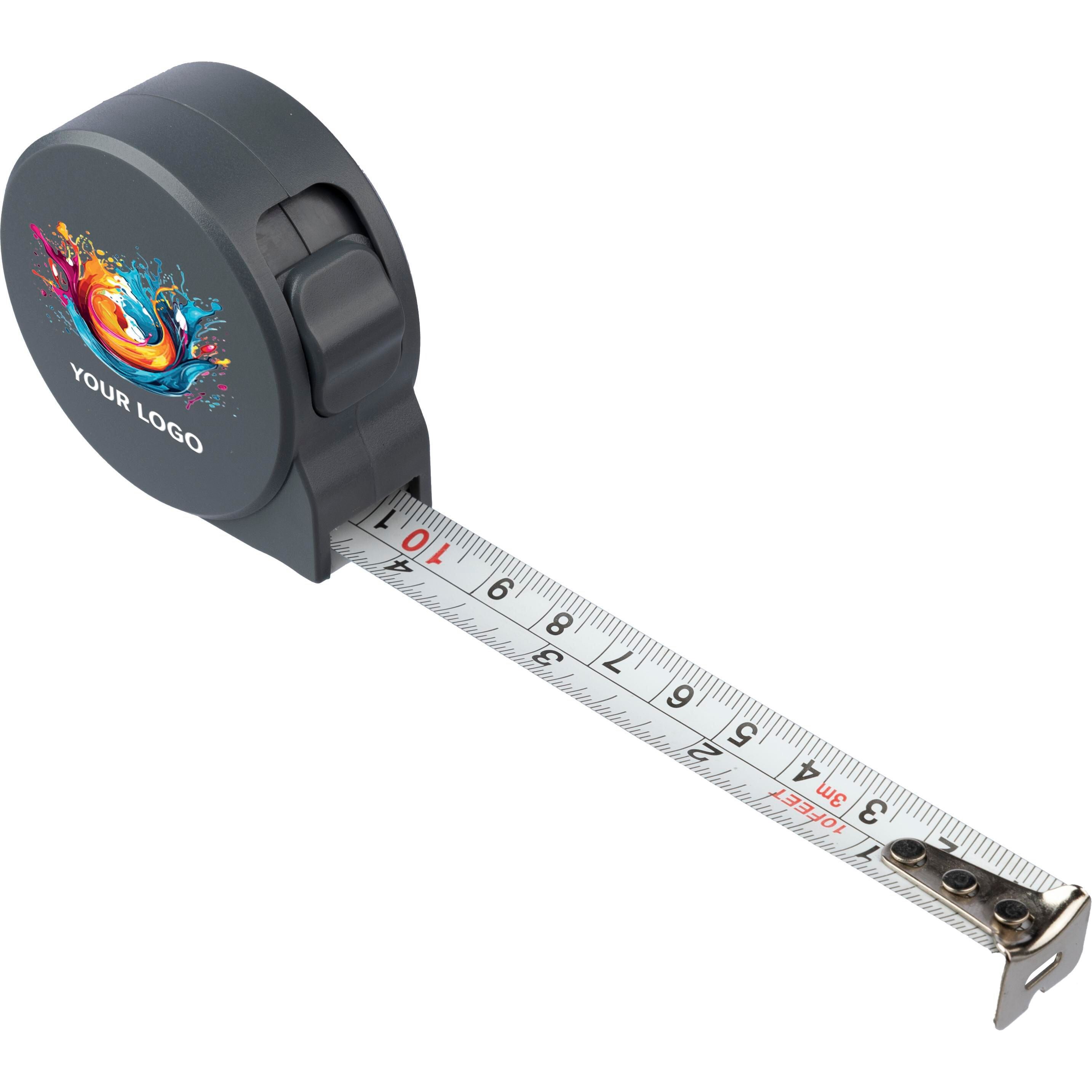 Recyceltes ABS-Maßband (3 Meter) Ute  - grau-630