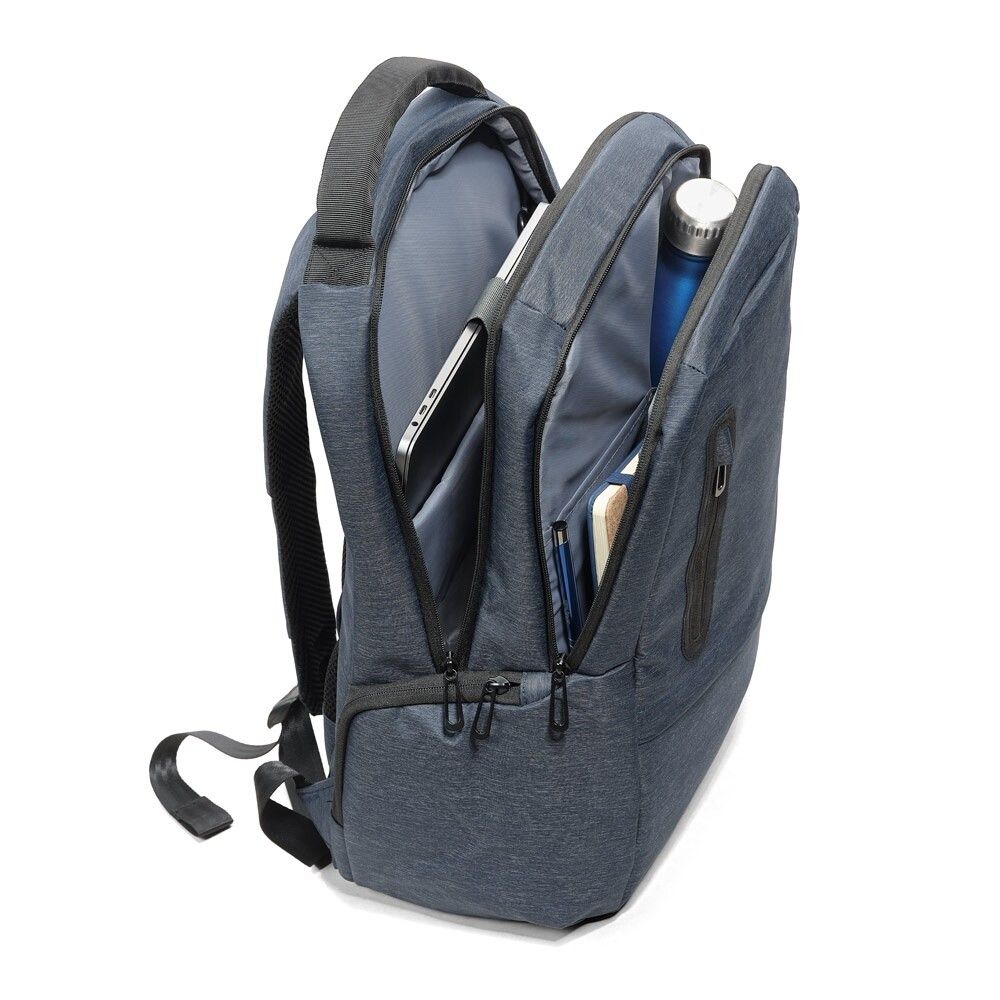 RE-BOSTON Wasserdicht Laptop-Rucksack aus recyceltem Nylon in 2 Farben - blau-736
