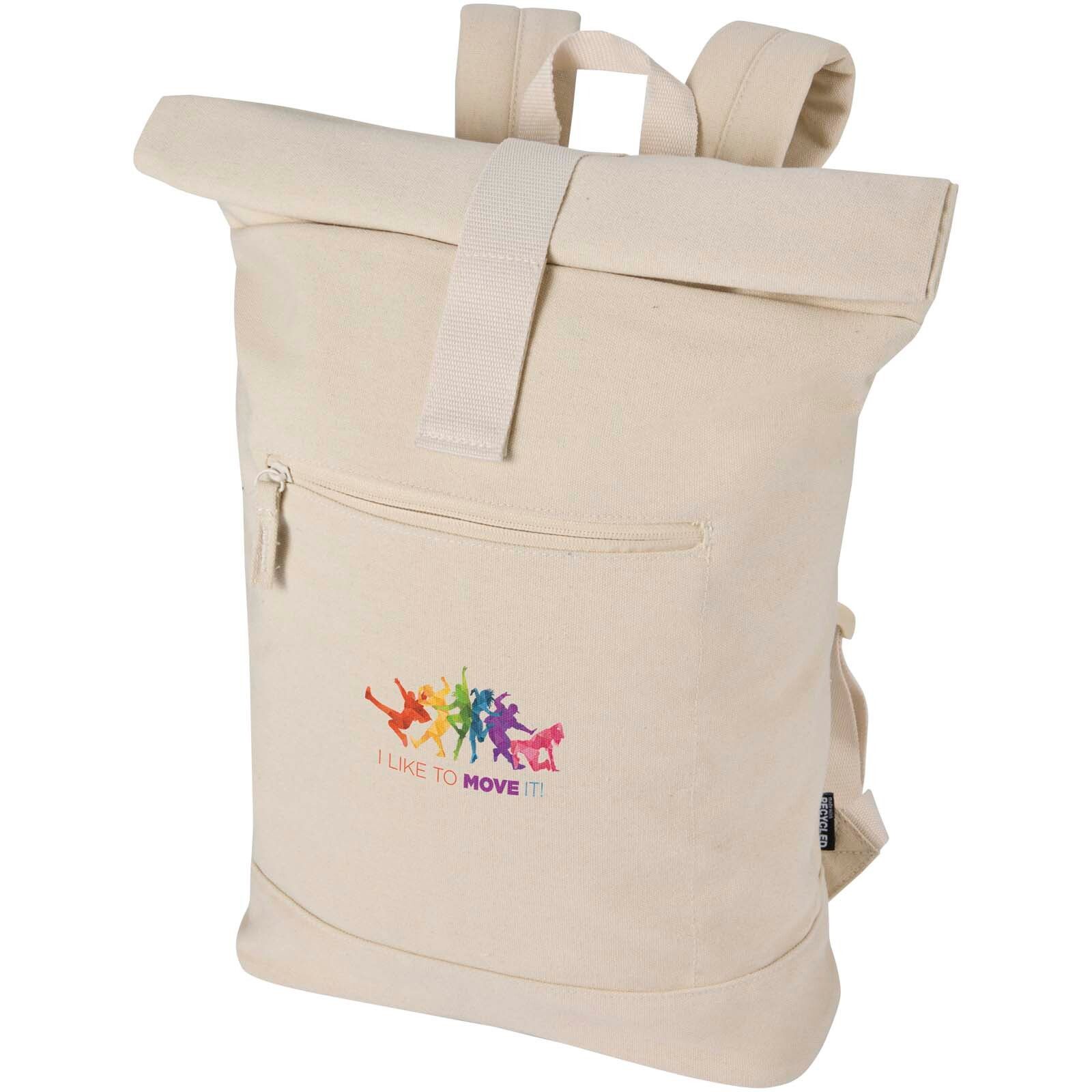 Recanvas 14” GRS recycelter Rolltop-Rucksack 16L - sandstone-698