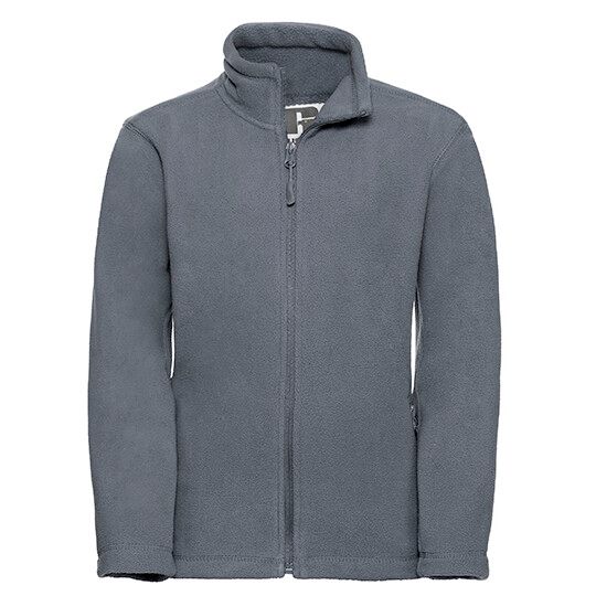 Kids Full Zip Outdoor Fleece - convoy grey solid - 128 (7/8)-884