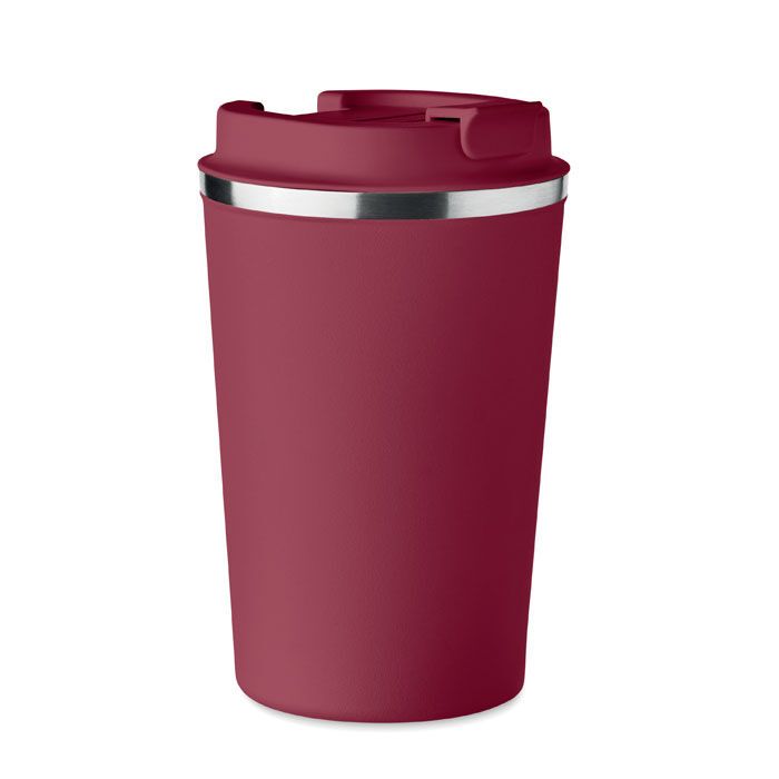 Doppelwandiger Becher 350ml BRACE - bordeaux-393