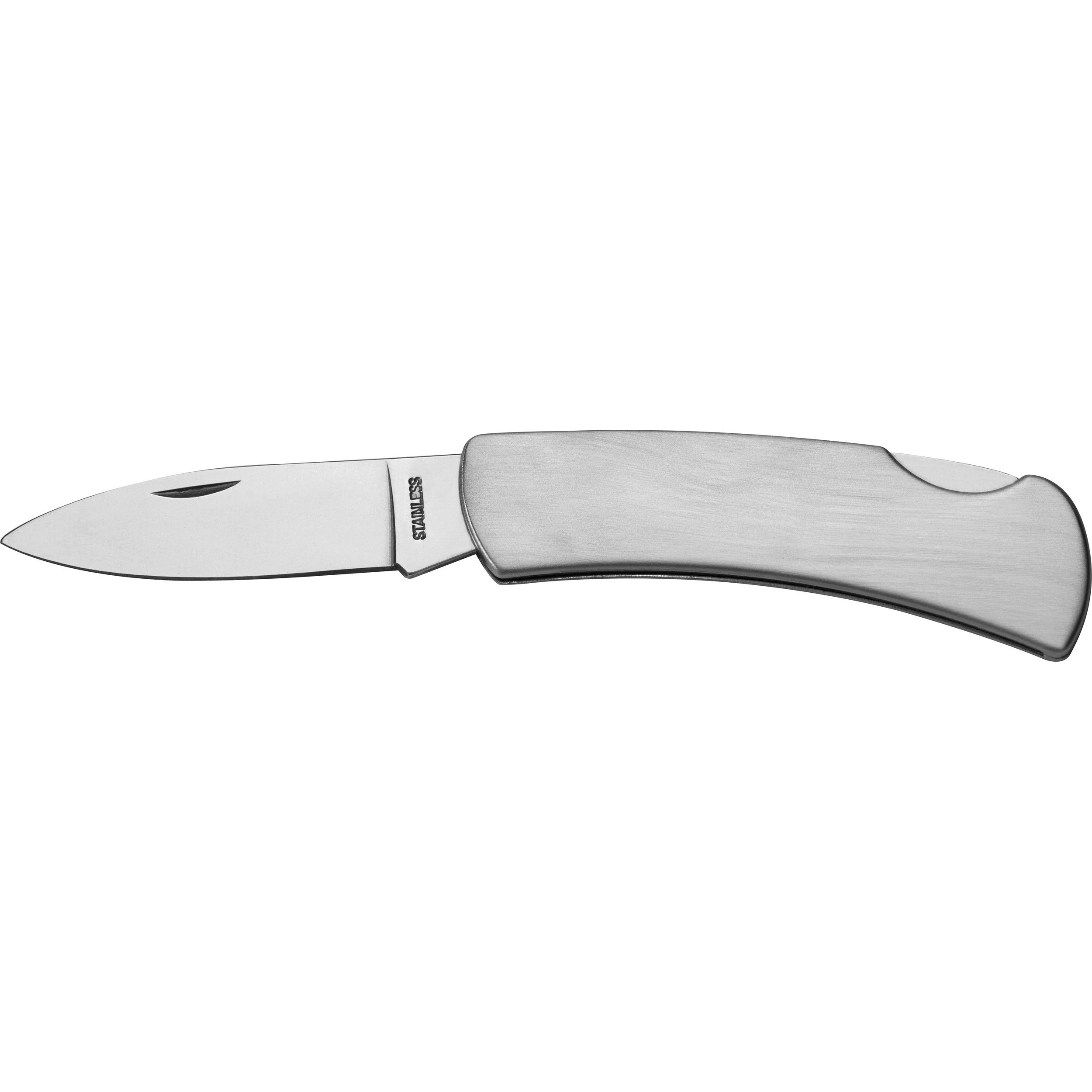 Taschenmesser aus Edelstahl mit Sicherheitsverschluß - silbergrau-457