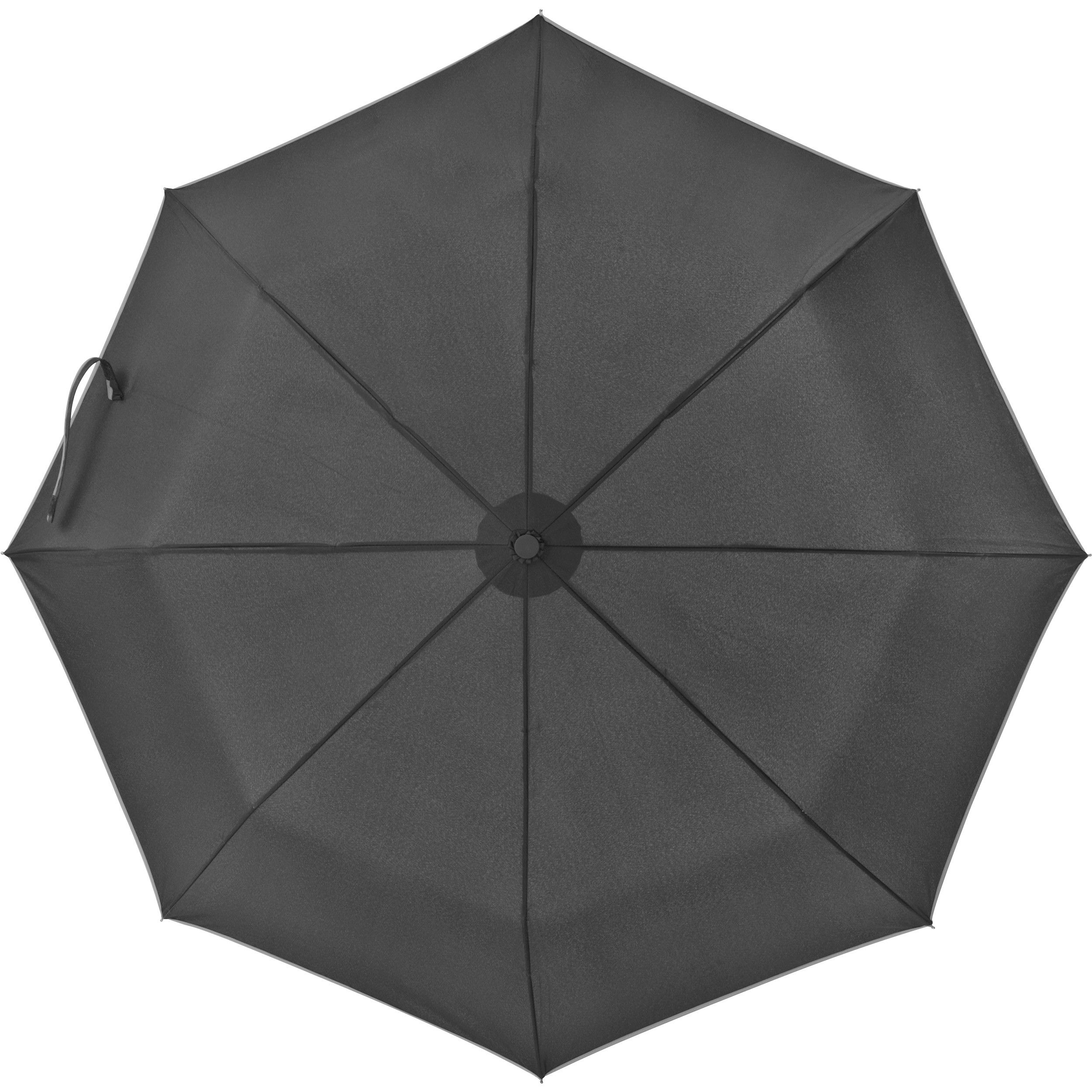 Taschenschirm aus Pongee mit Fiberglas Gestänge - silbergrau-16