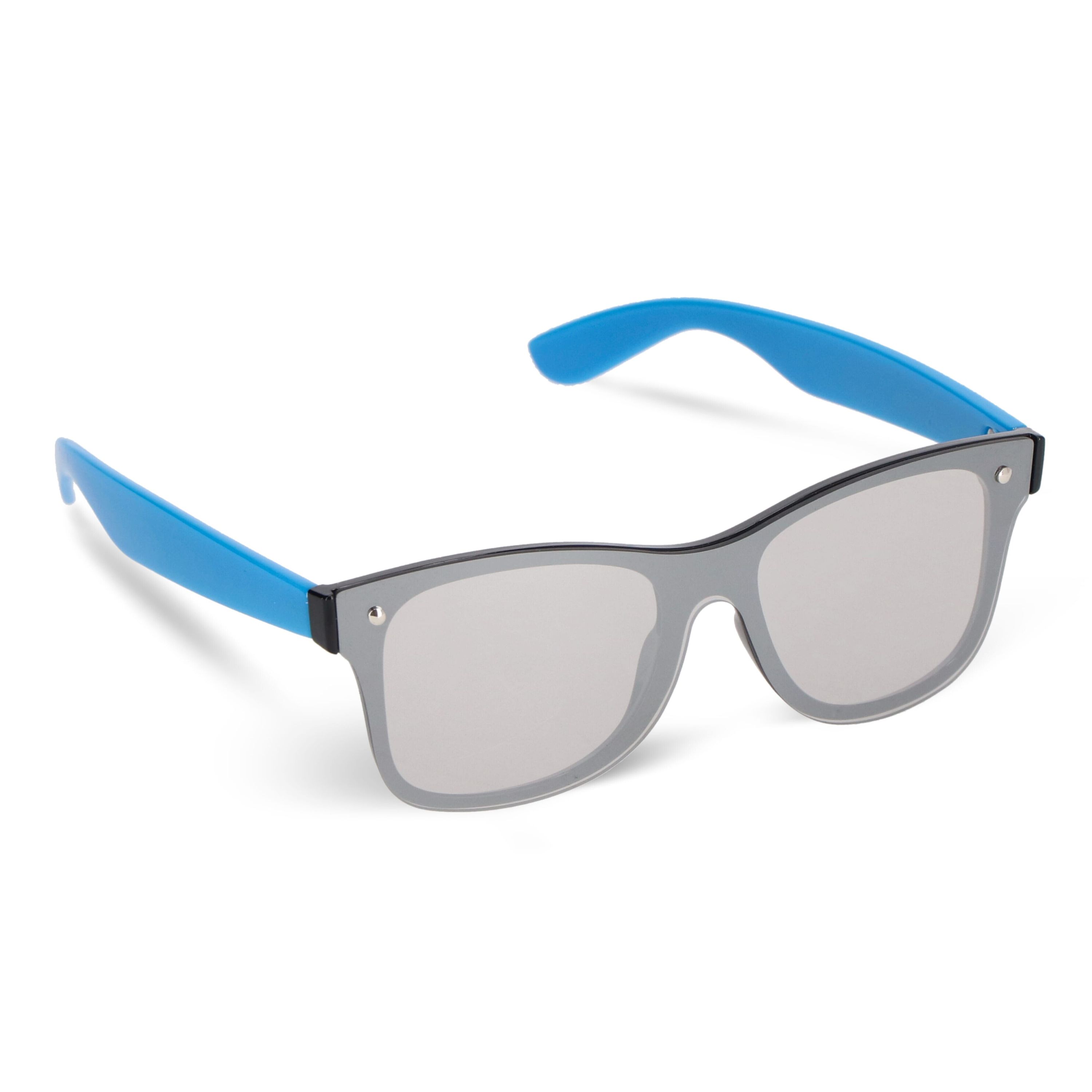 Justin R-PC Sonnenbrille mit verspiegelten Uni-Gläsern UV400 - hellblau-870