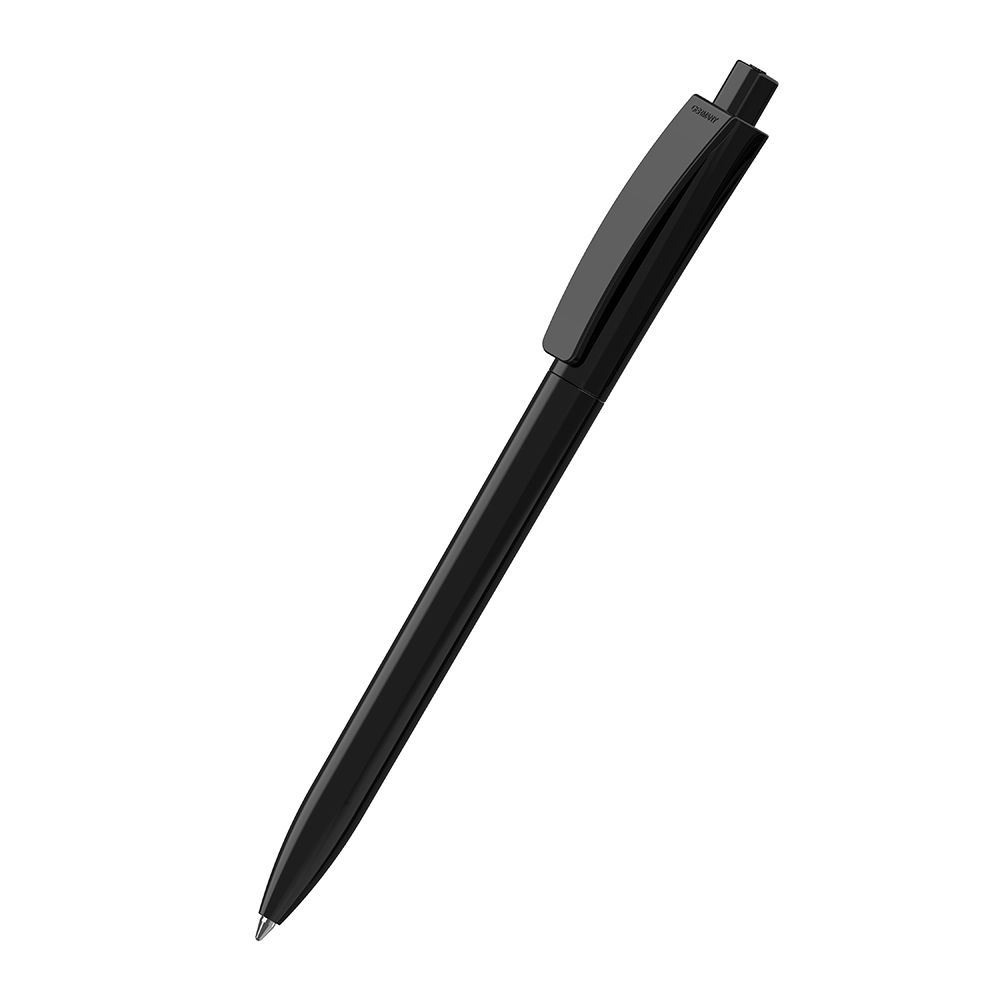 Druckkugelschreiber Qube high gloss - schwarz-417