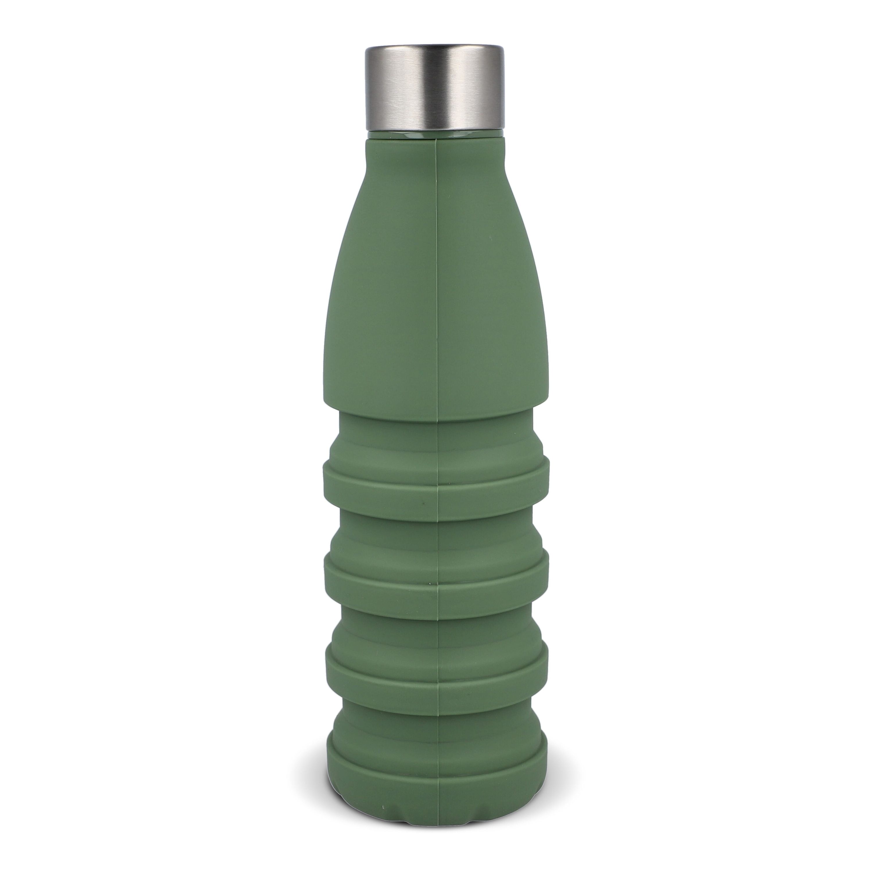 Faltbare Wasserflasche 550 ml - olivgrün-419