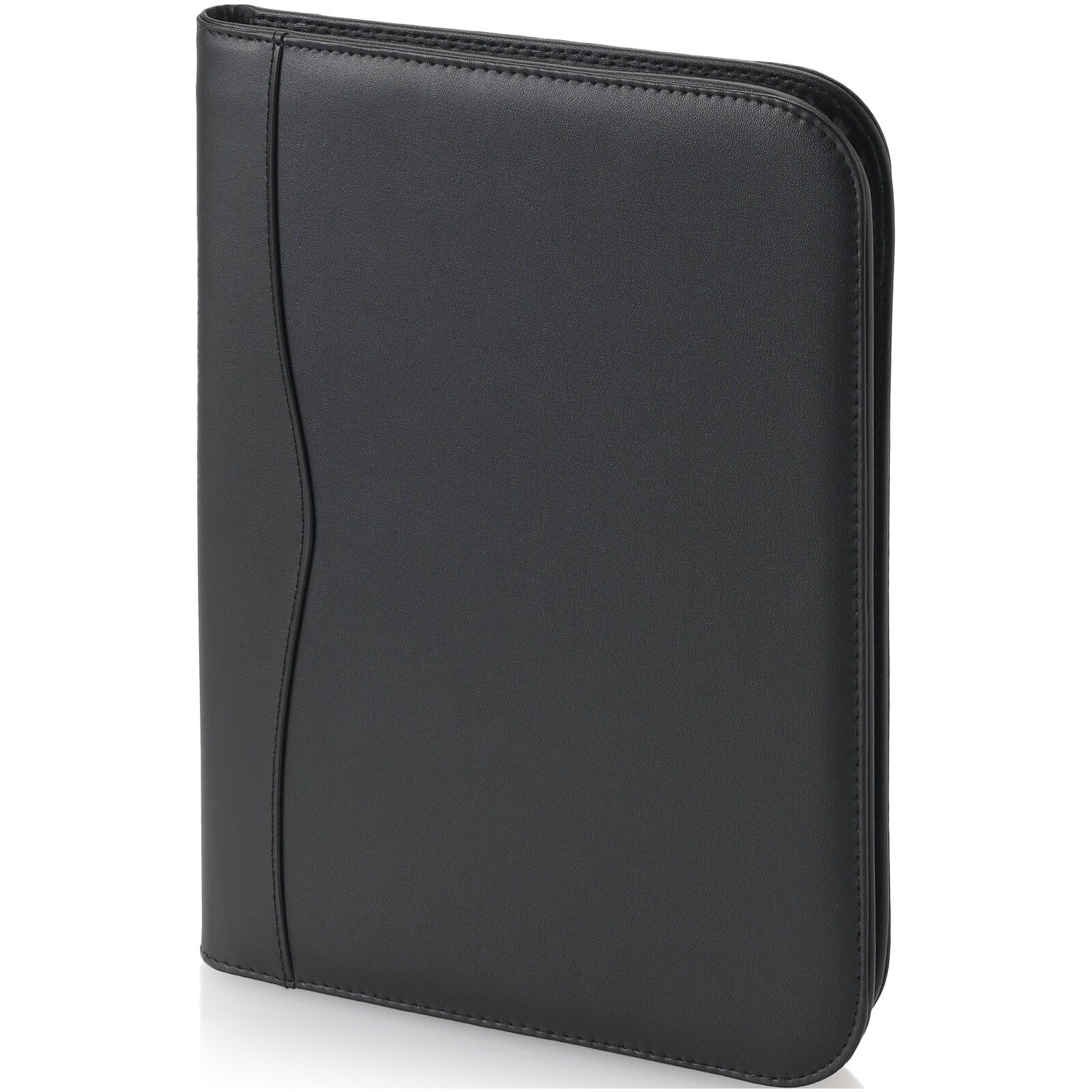 Ebony A4 Reißverschlussmappe - schwarz-288