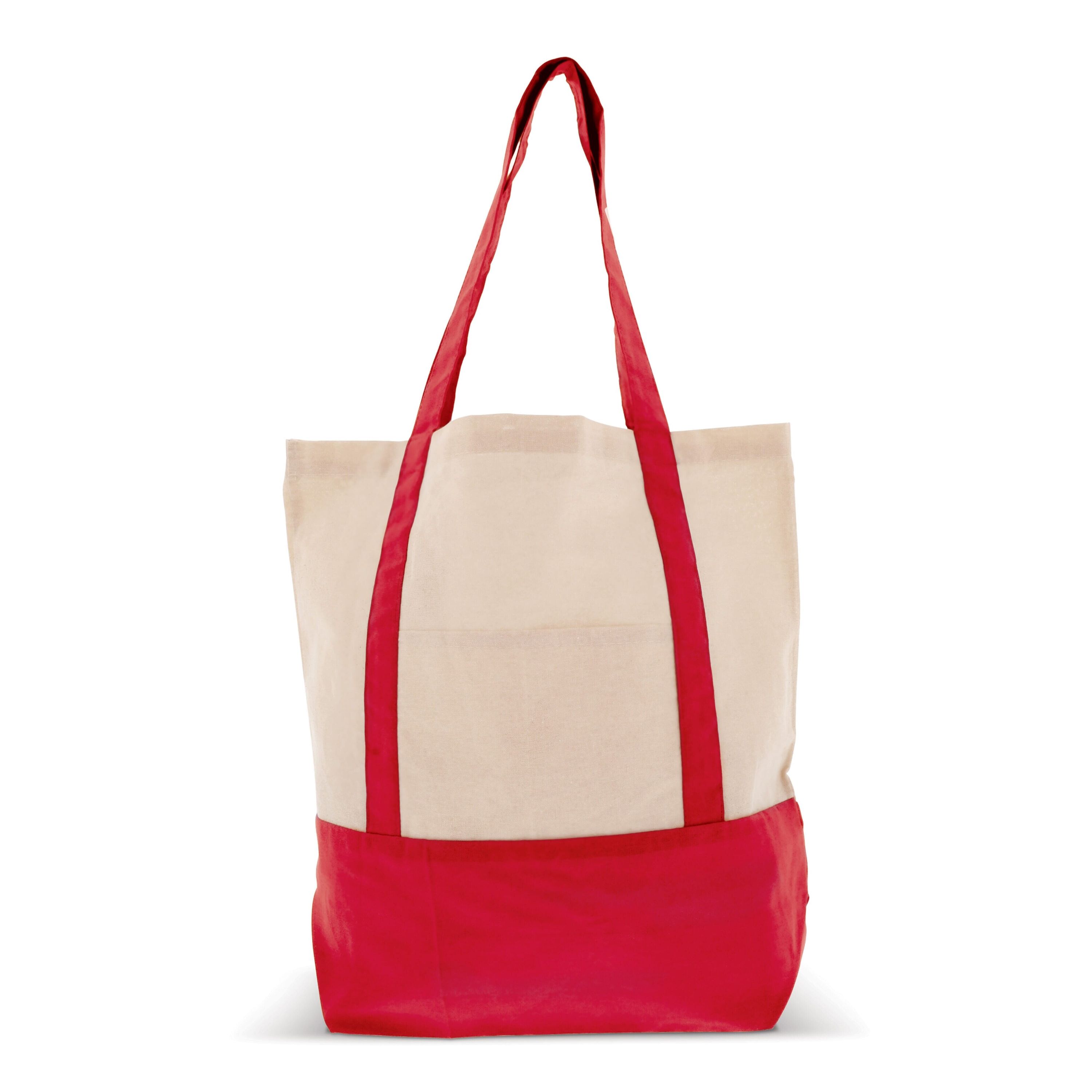 Einkaufstasche aus Baumwolle OEKO-TEX® 140g/m² 40x10x35cm - rot-117