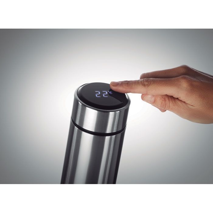 Isolierkanne 450ml mit C° POLE - mattsilber-190