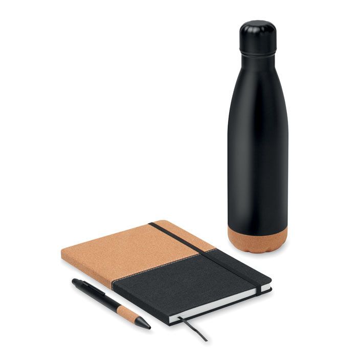Geschenk-Set 3-teilig CADEAU - schwarz-483