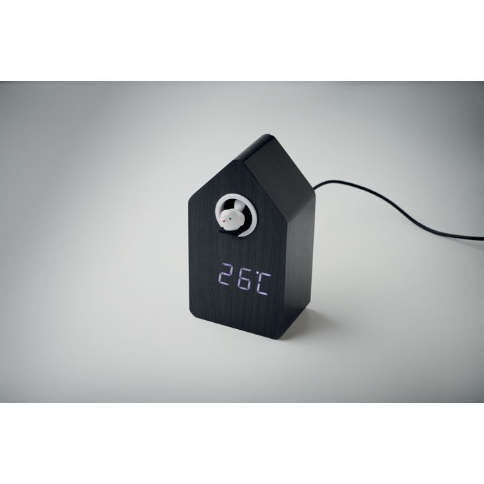 Kuckucksuhr mit Kuckuck MDF CUCKOO BIRD - schwarz-812
