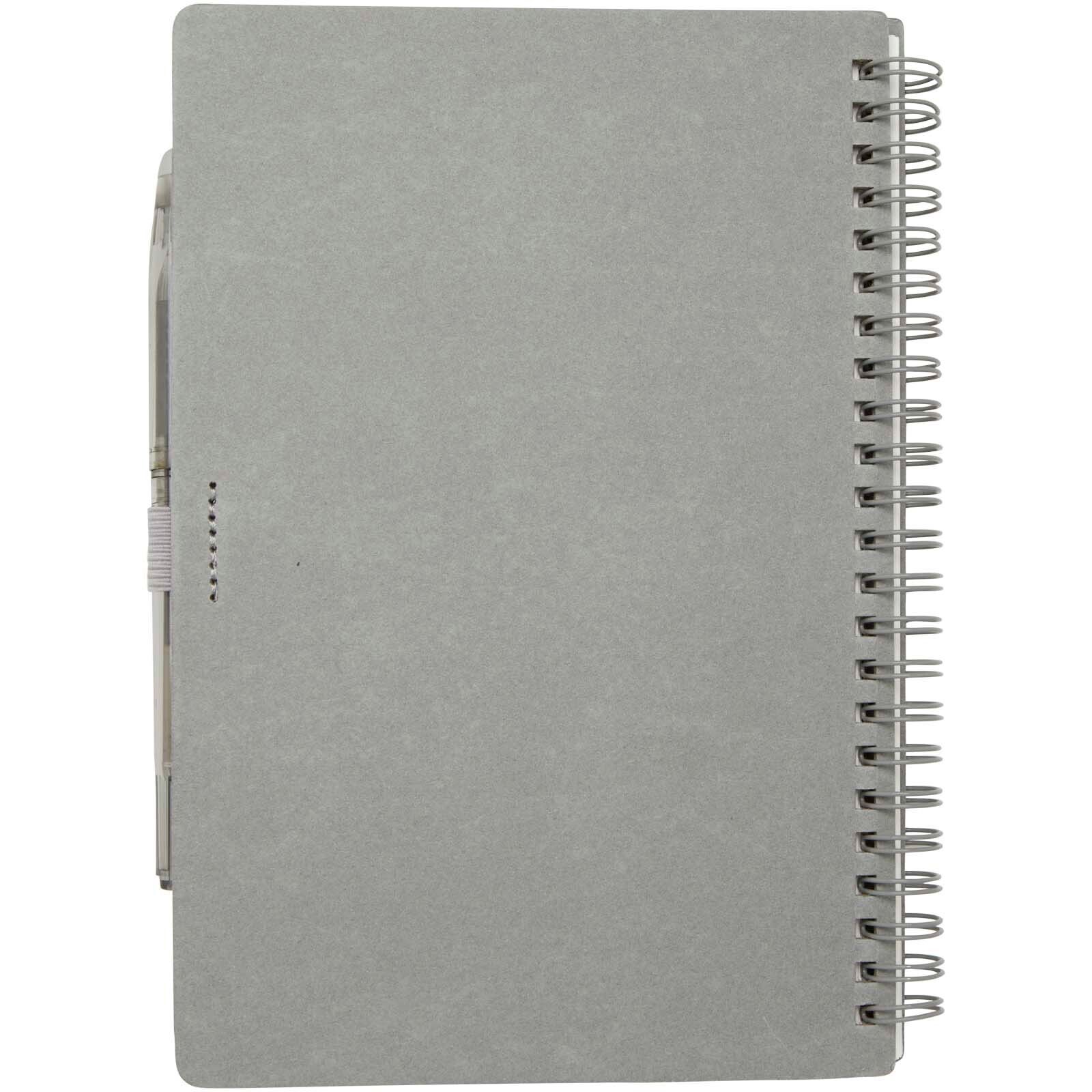 Slate A5 wiederverwendbares Hardcover Notizbuch und Stiftset (schwarze Mine) - grau-768