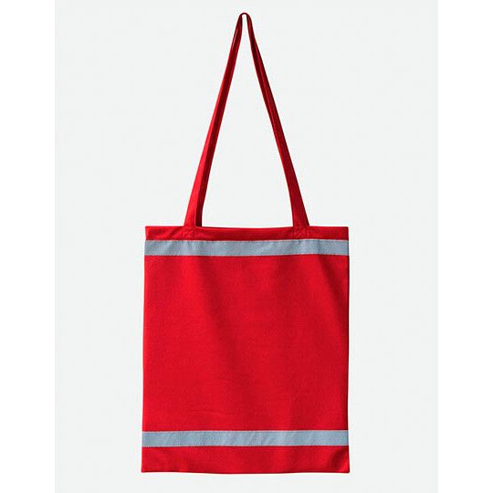 Warnsac® Reflective Shopping Bag With Long Handles - red-918