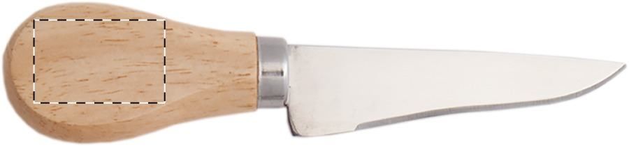 Veredelungsposition Messer 1 - Rückseite vom Griff