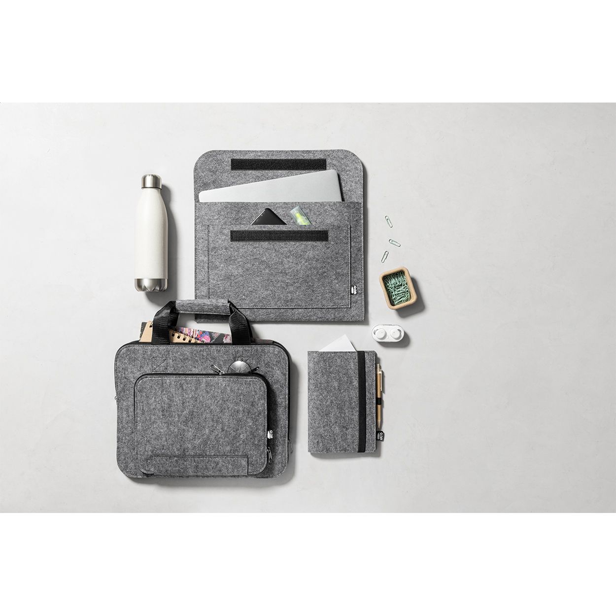 RPET Laptoptasche Novac - grau-990