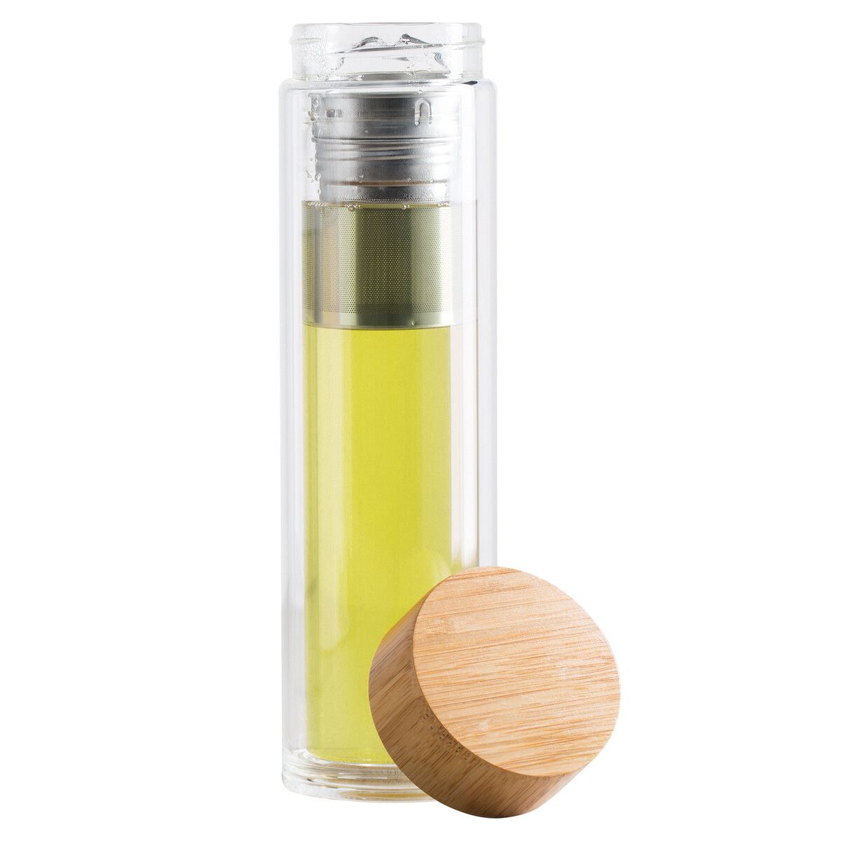 Glasflasche mit Teesieb SLEDGE-192