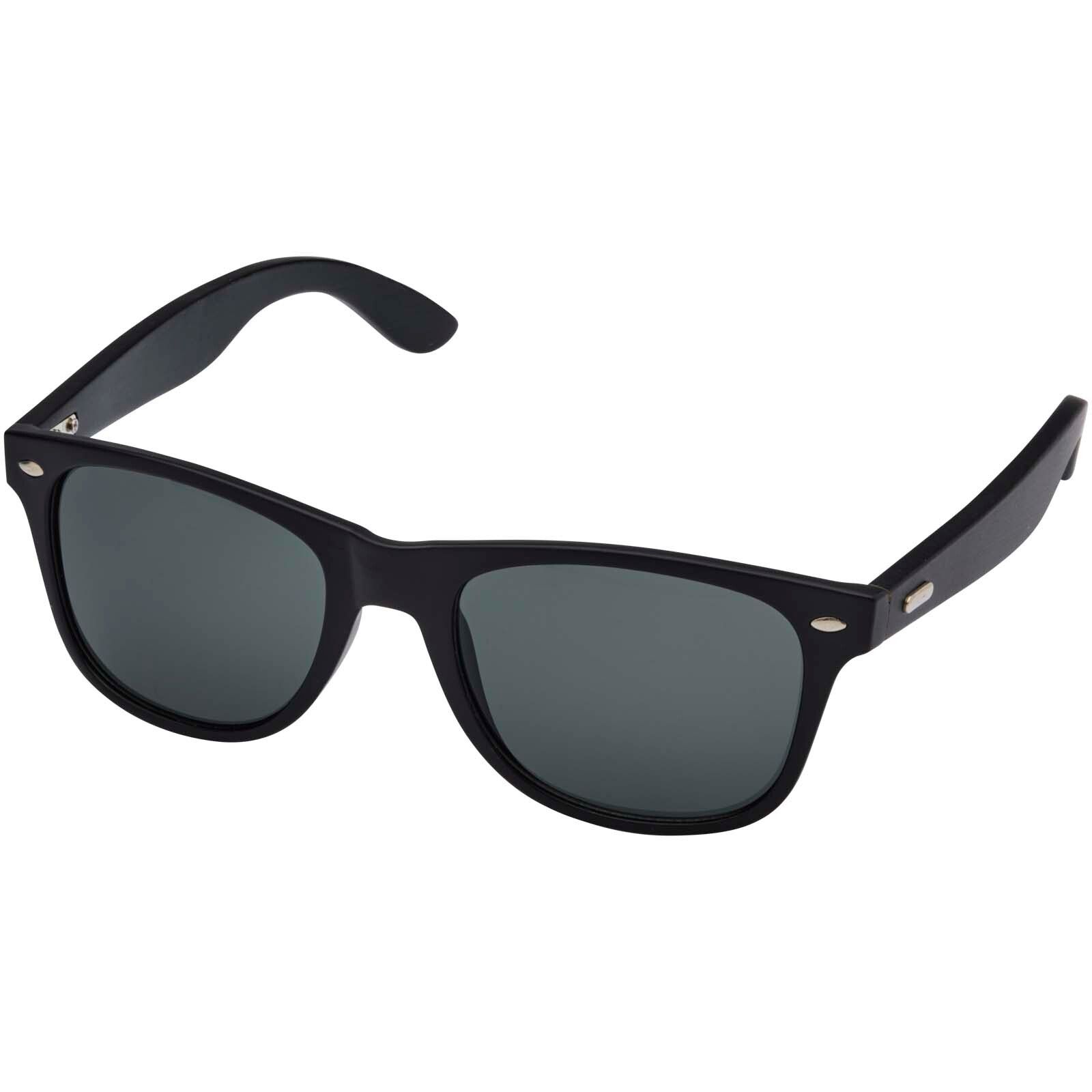 Arlo Bambus Sonnenbrille mit schwarzer Beschichtung - schwarz-713