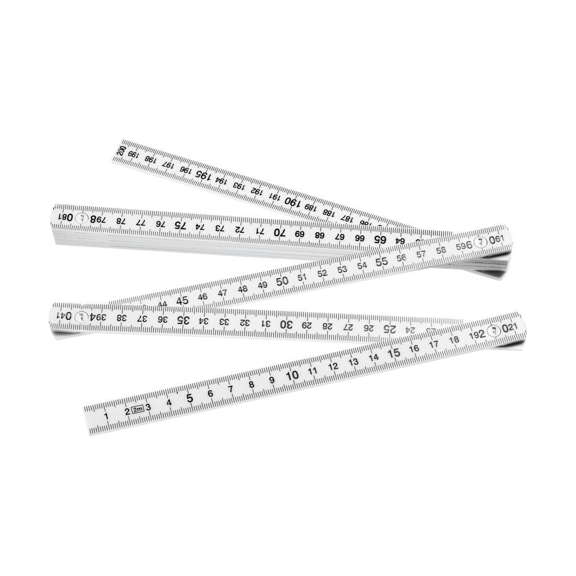 Zollstock Dimension 2 m - weiß-470