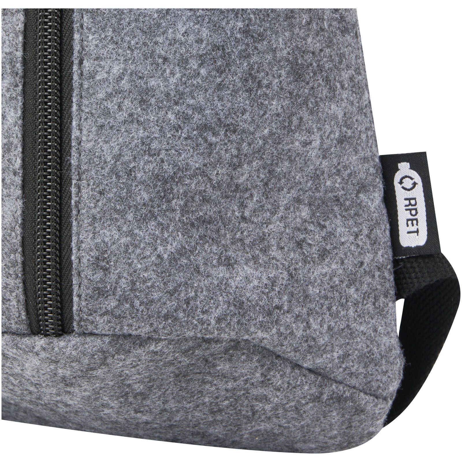 Felta Kühlrucksack aus GRS-recyceltem Filz 7 L - mittelgrau-926