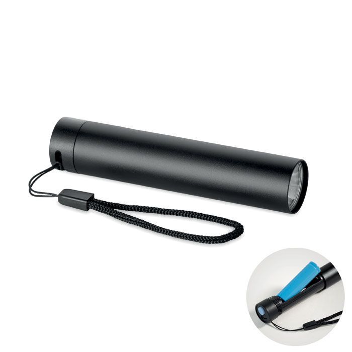 Wiederaufladbare Taschenlampe LUME - schwarz-92