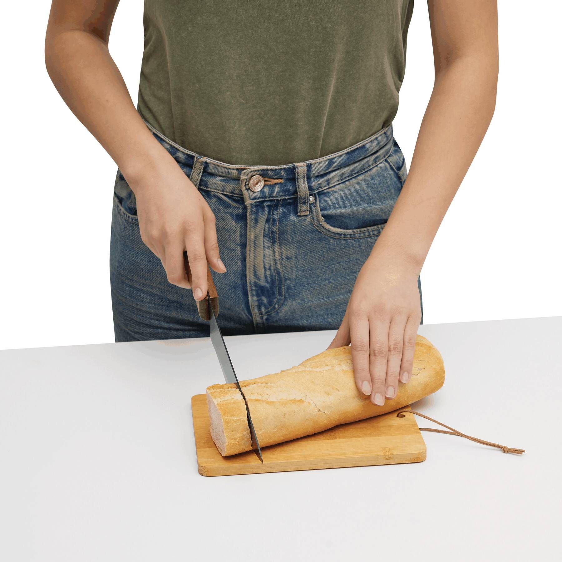 Schneidebrett BAMBOO SHAPE - braun-963
