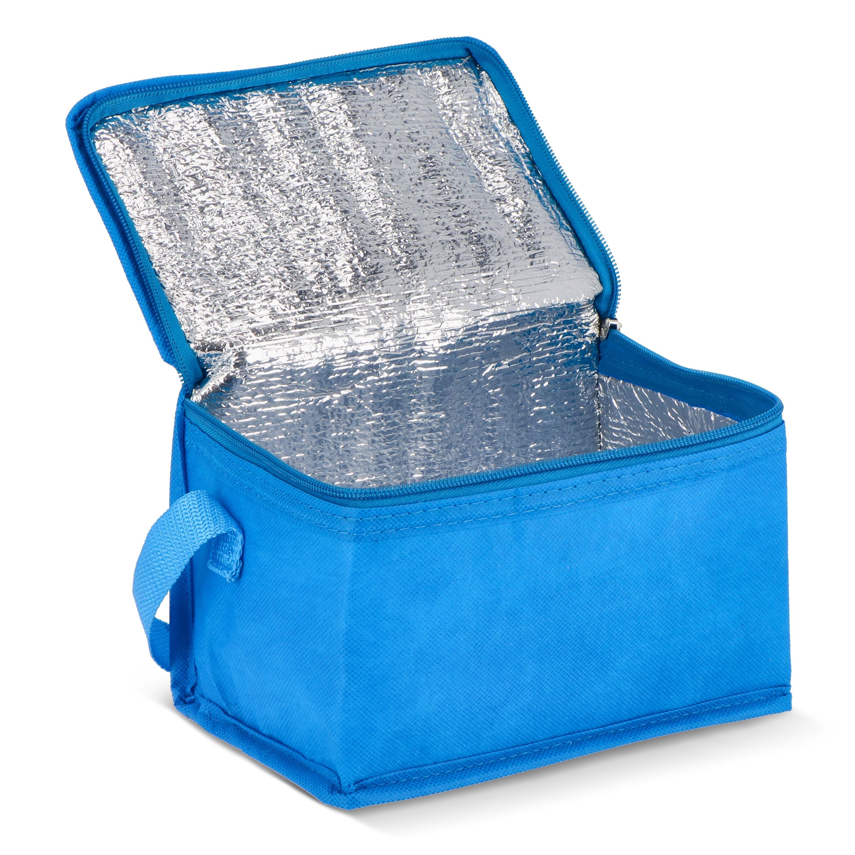 R-PET 6 Dosen-Kühltasche Non Woven 20x 13 x 12,5cm 75g/m² - hellblau-116