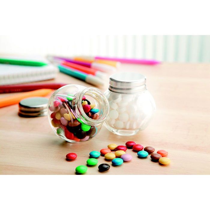 Schokolinsen im Glasspender CHOCKY - multicolour-297
