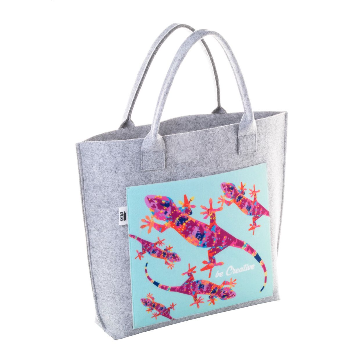 Individuelle Einkaufstasche CreaFelt Shop A - grau-855