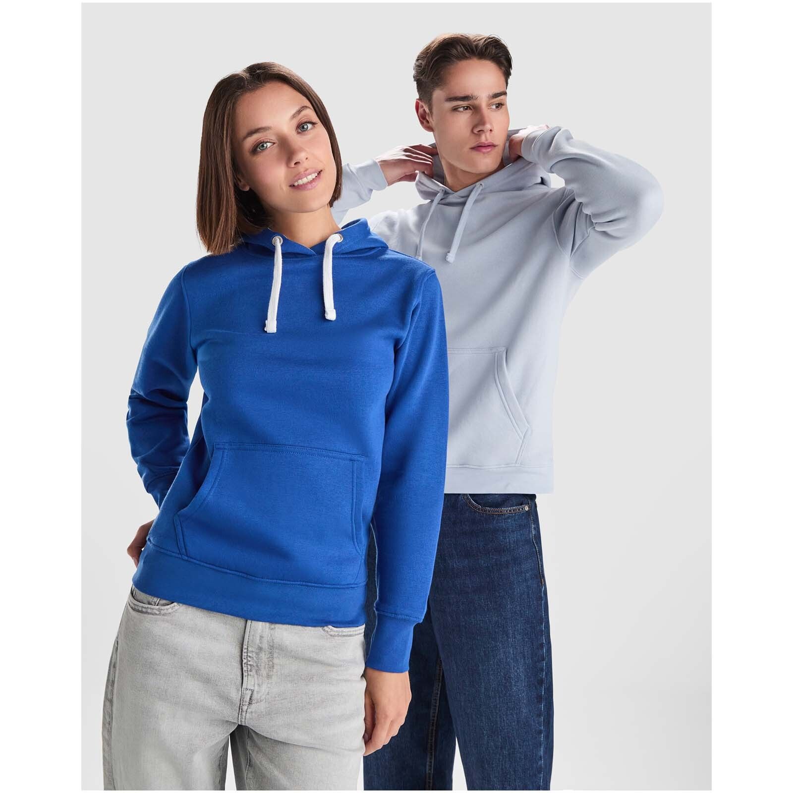 Urban Kapuzenpullover für Herren - maroon rot -  marl grau - M-797