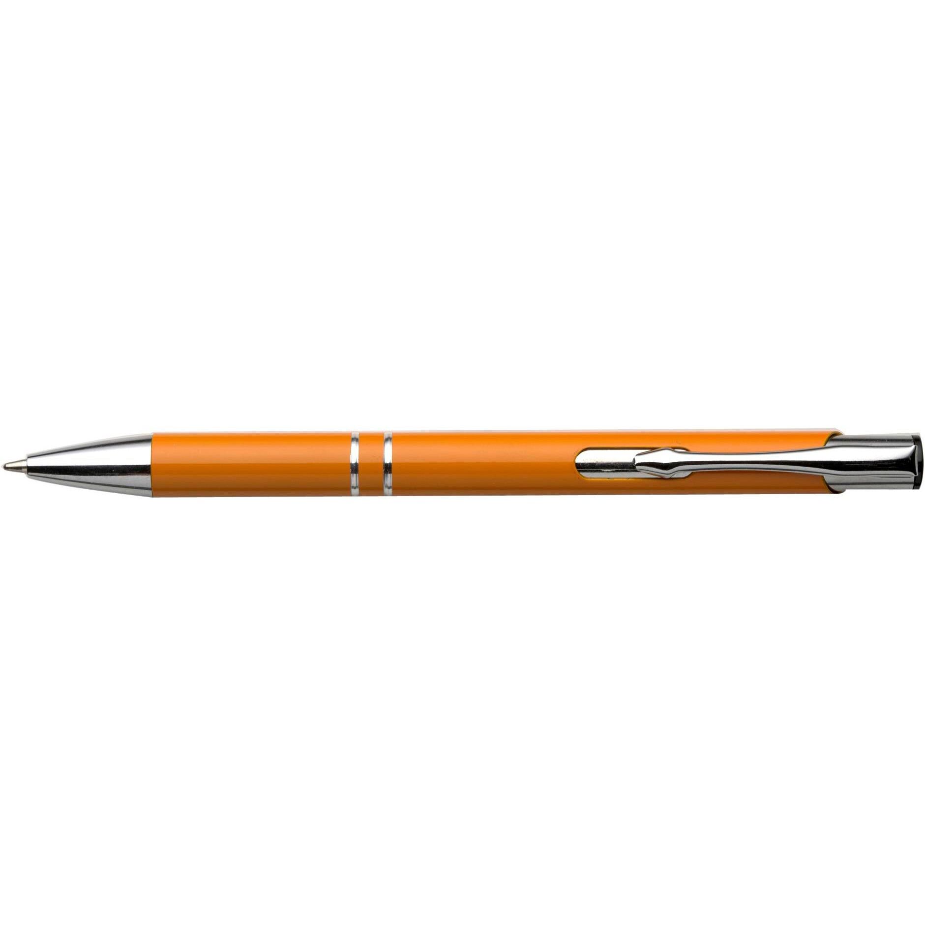 Kugelschreiber aus Aluminium Albacete - orange-474