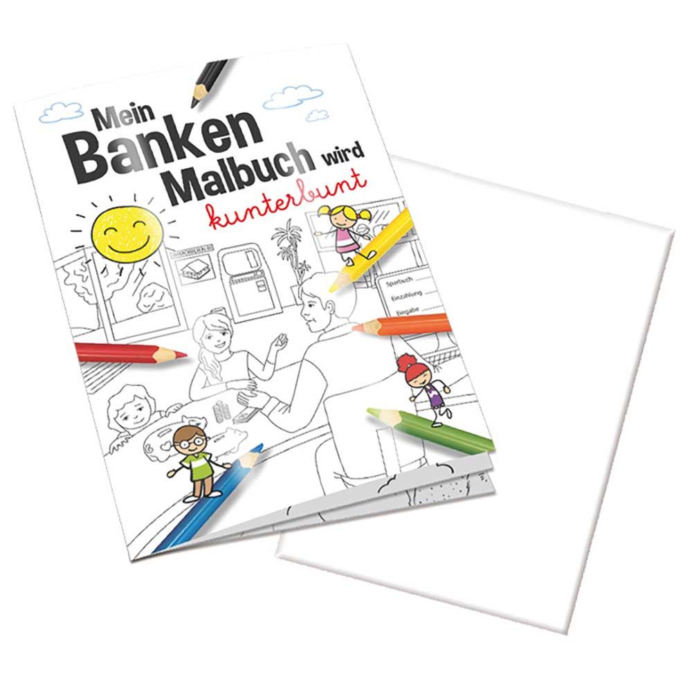 Malbuch / Mal-Set A6 - Banken - Malbuch neutral-107