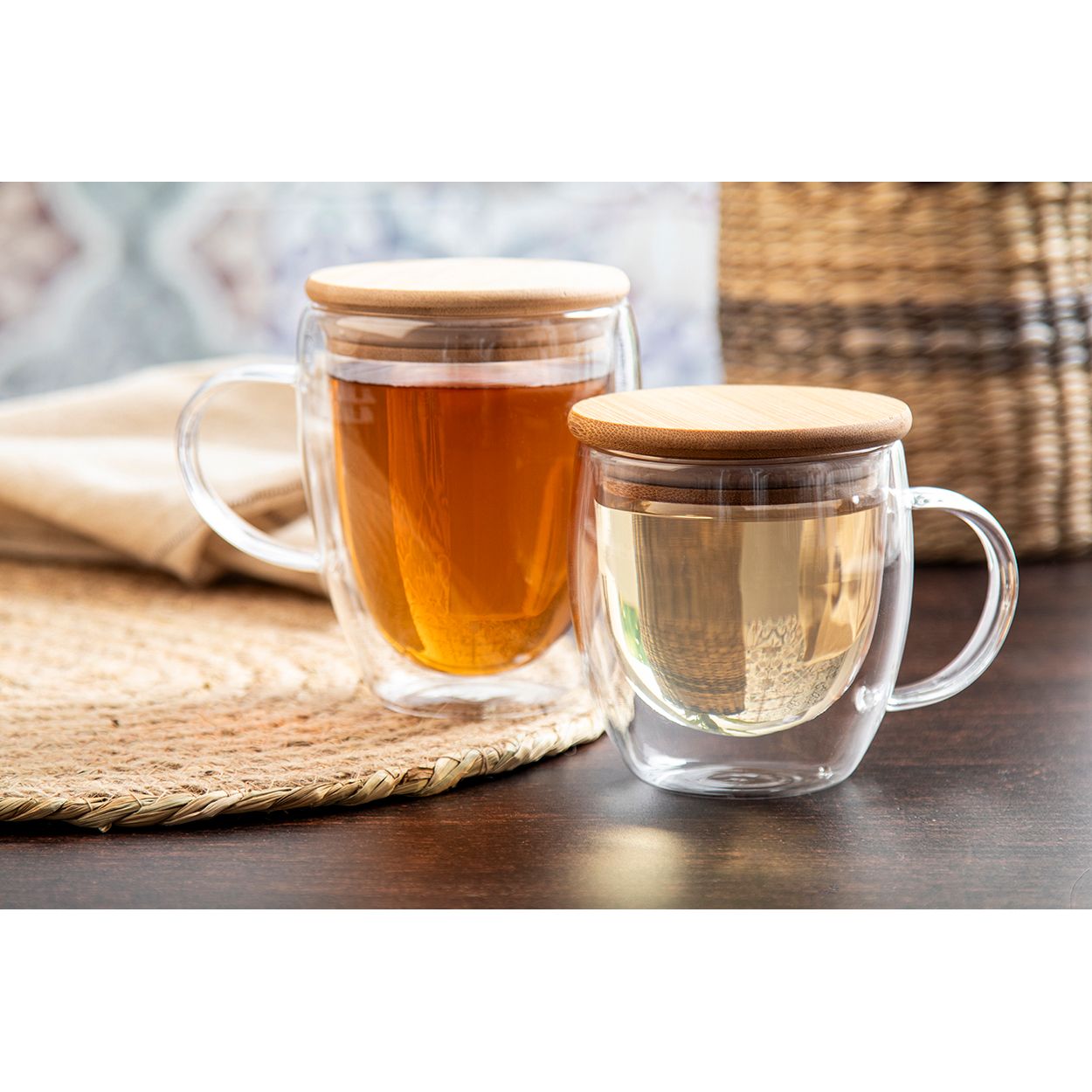 Grobina Mini Thermotasse aus Glas - transparent - natur-404