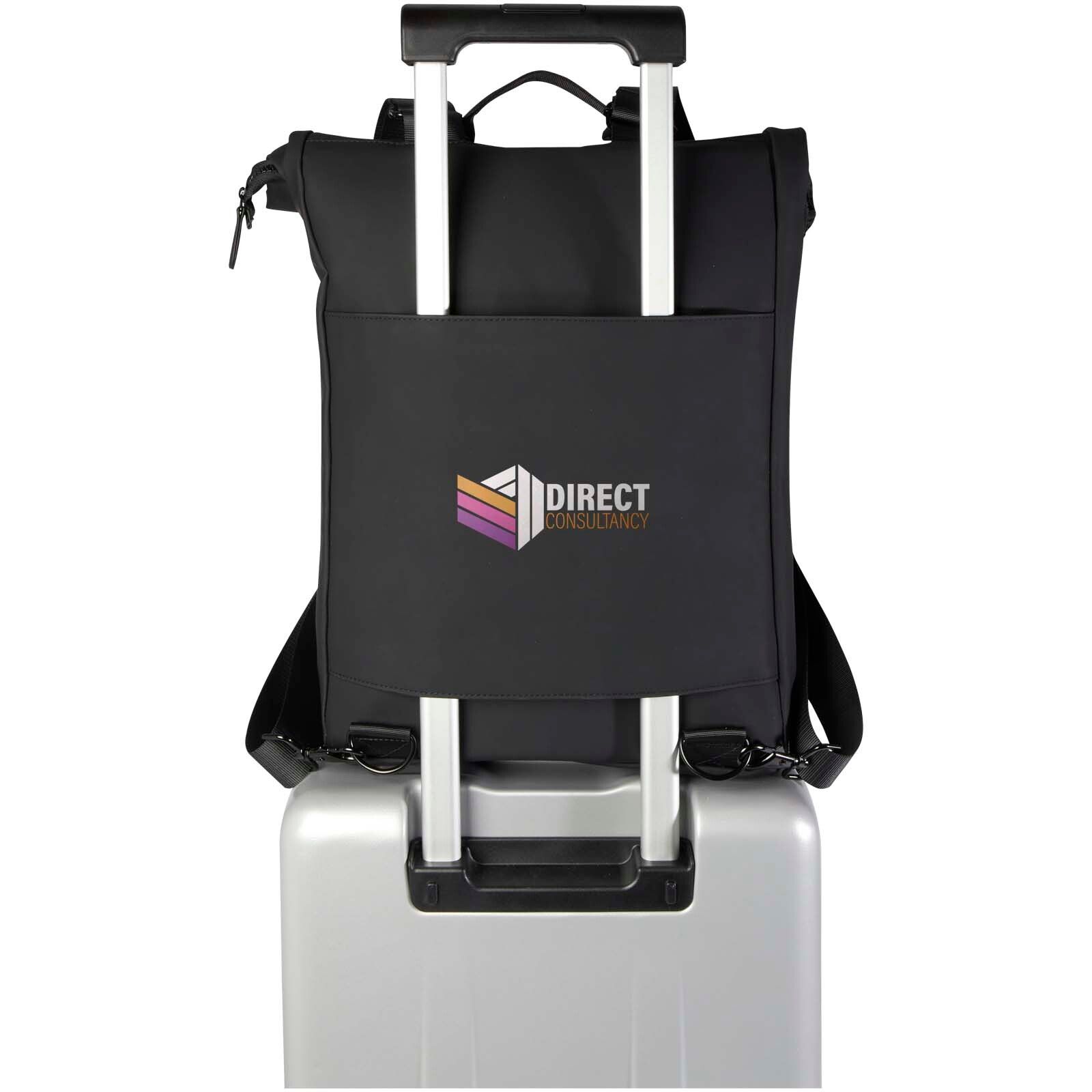 Turner 15,6" GRS-recycelter Rolltop Laptop-Rucksack 12 L - schwarz-563