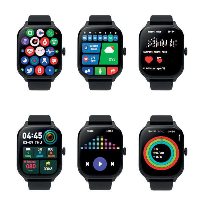 4.0 Fitness Smart Watch IRTO - schwarz-475