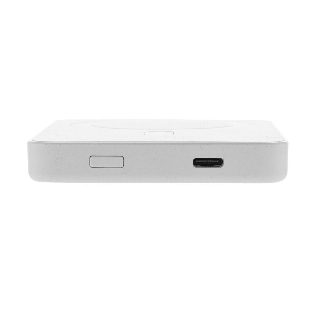 Magnetix 5.000mAh magnetische Powerbank aus RCS recycel. ABS - weiß-569