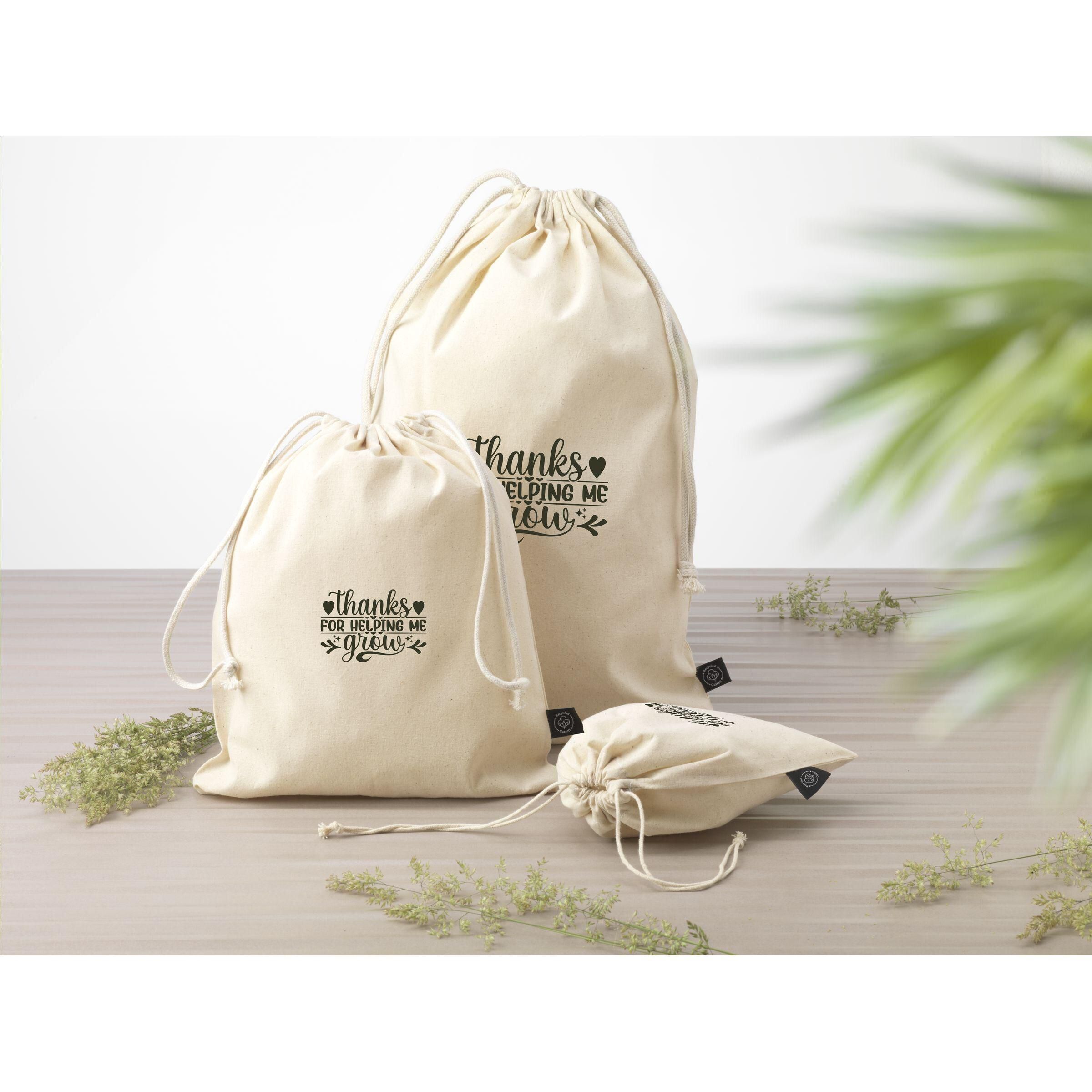 Gift Pouch Naturel GRS Recycled Cotton (150 g/m²) M - neutral-878