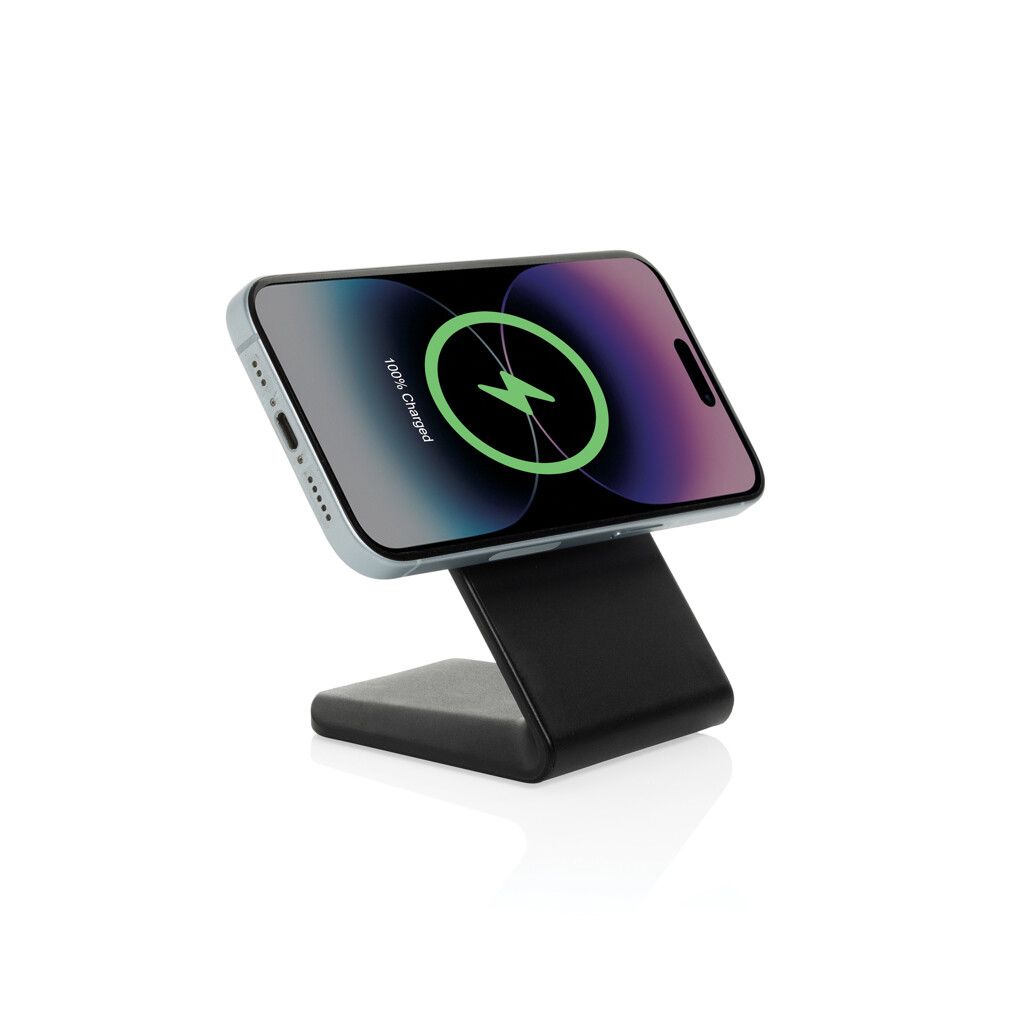 VoltPerch 15W magnetischer Wireless Charger aus RCS rec. ABS - schwarz-827