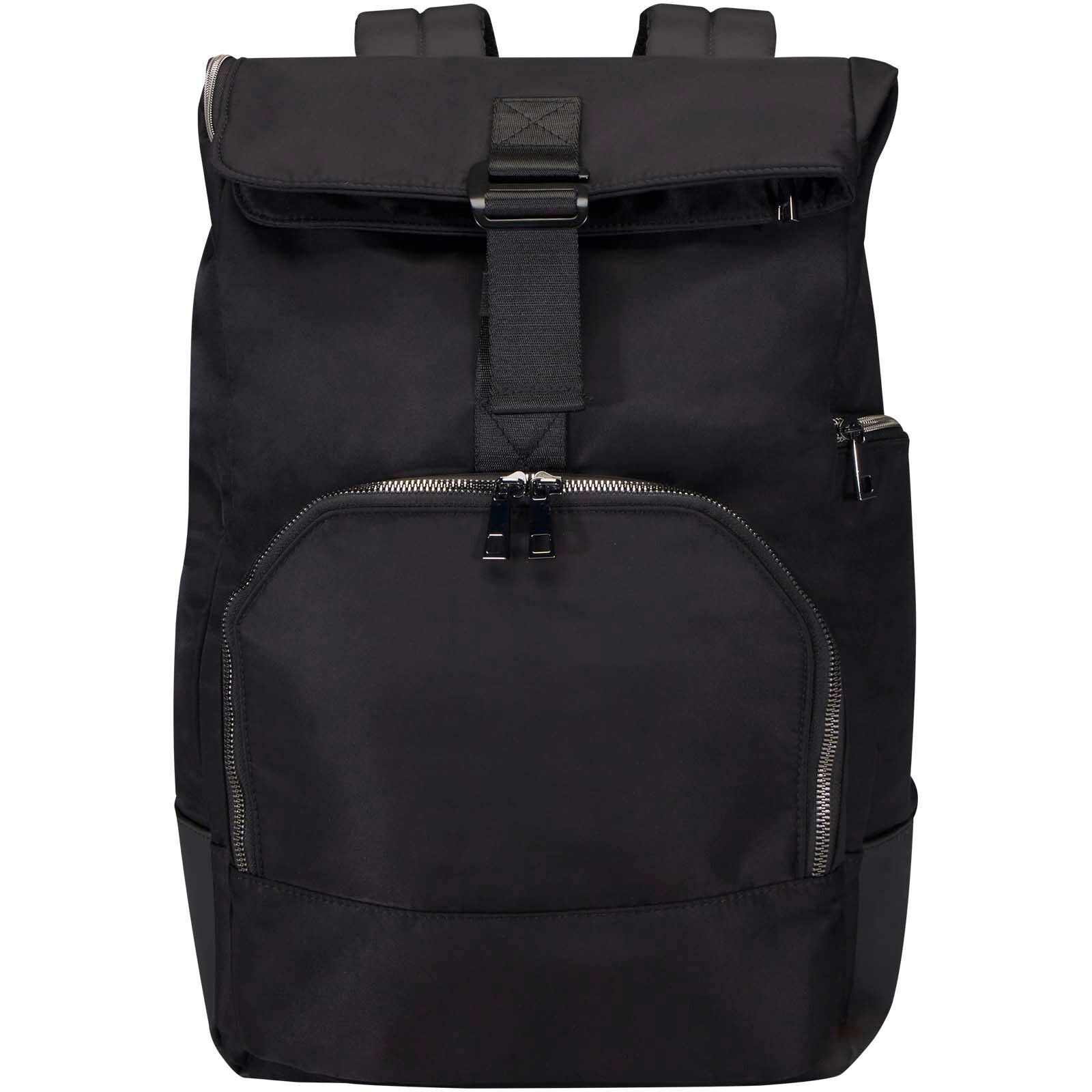 Rhine 15" Rolltop-Rucksack aus recyceltem GRS-Material 18 L - schwarz-619