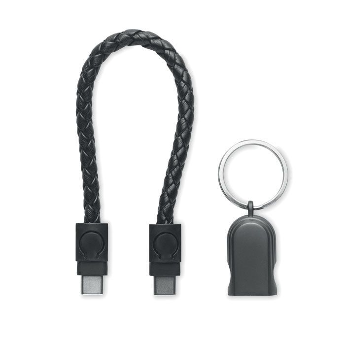 60W Schlüsselring-Ladekabel FAULETI LOOP - schwarz-392