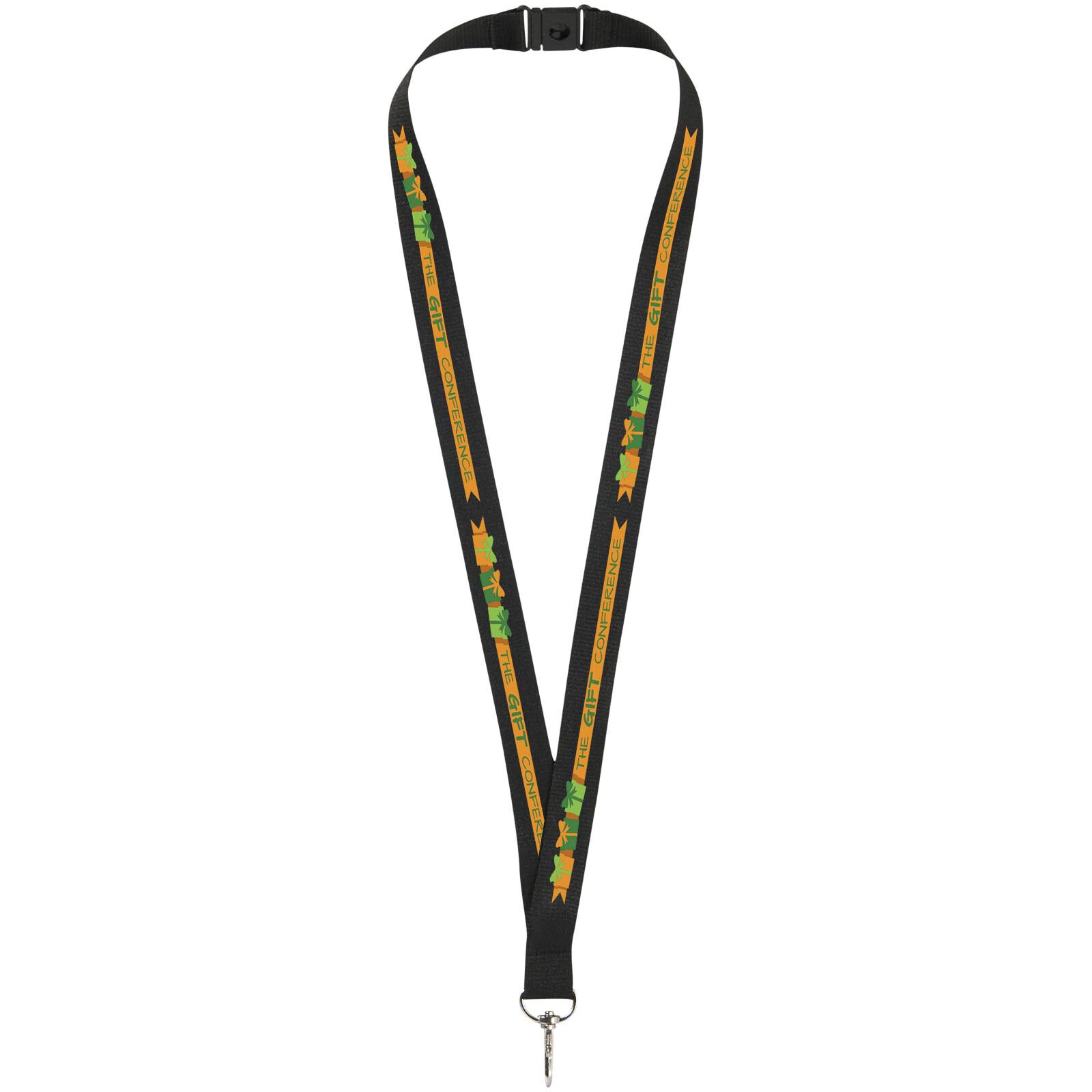 Lago Lanyard mit Sicherheitsverschluss - schwarz-835