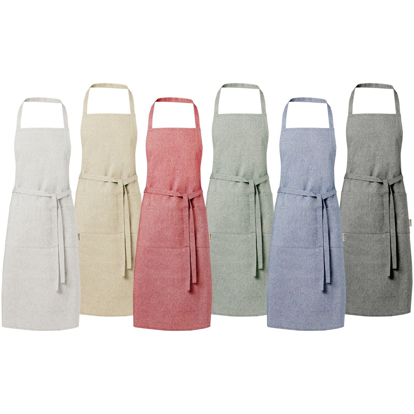 Pheebs 200 g/m² recycelte Schürze - heather schwarz-118
