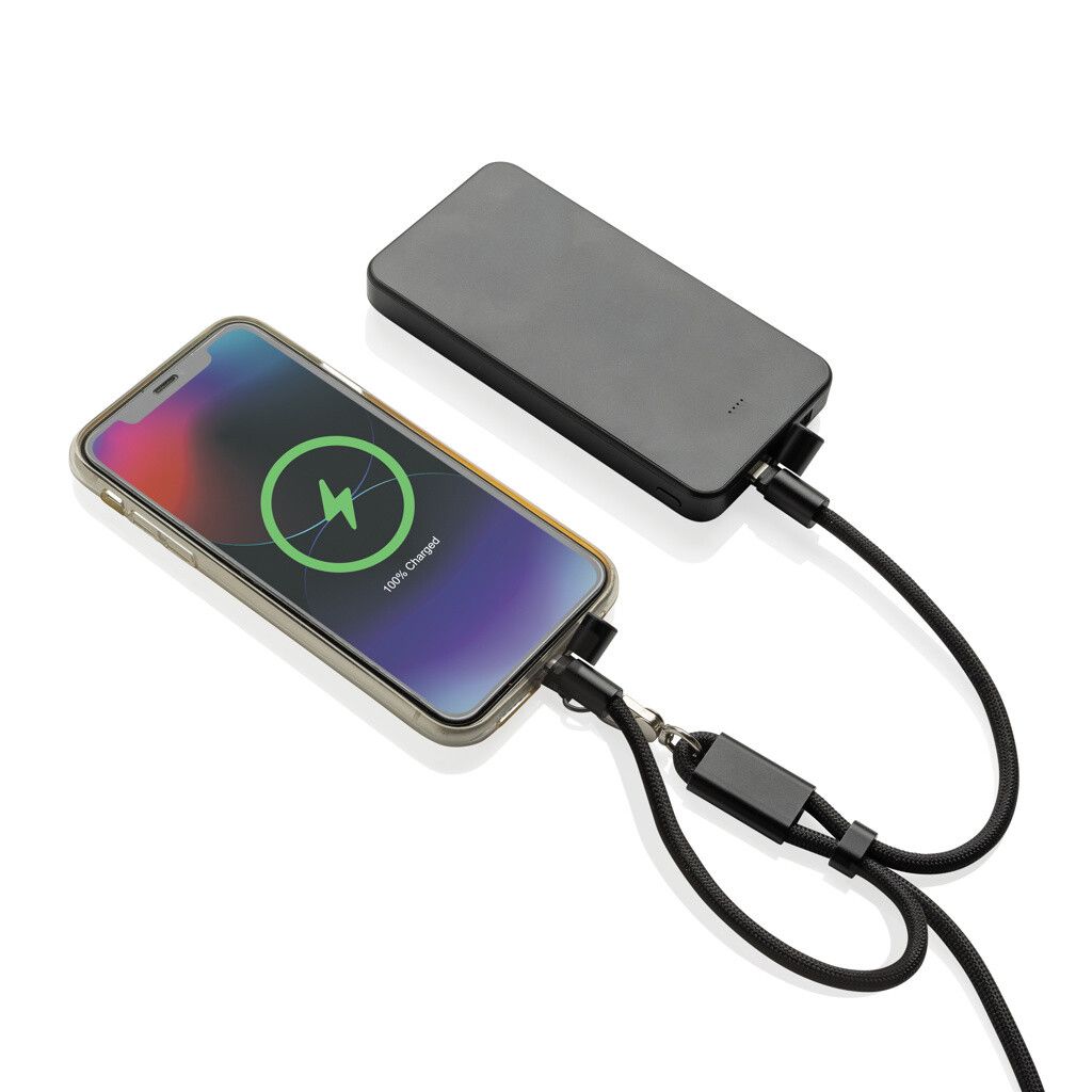 LoopAmp 60W Handgelenksband für Smartphones aus RCS rPET - schwarz-840