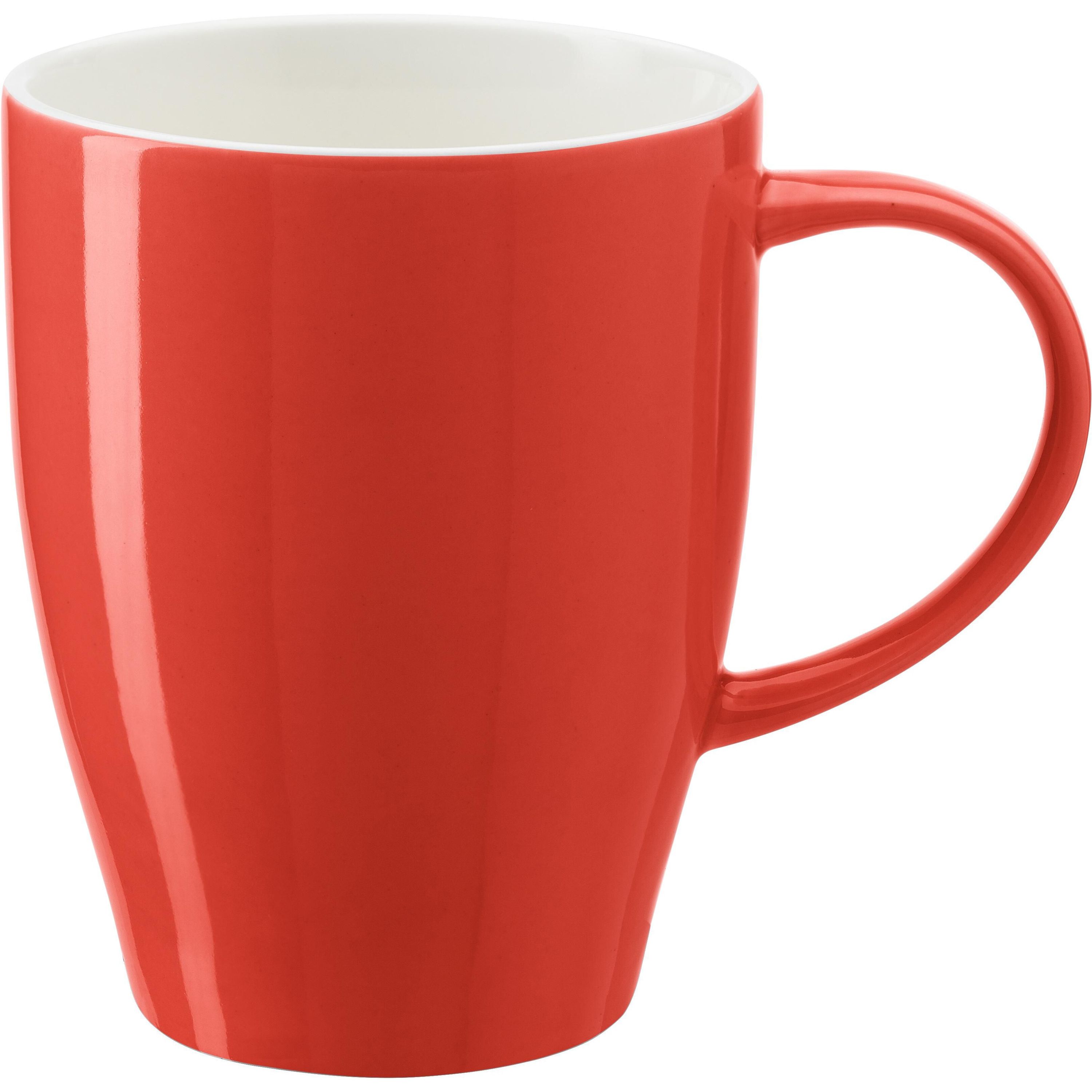 Becher aus Porzellan Paula - rot-155