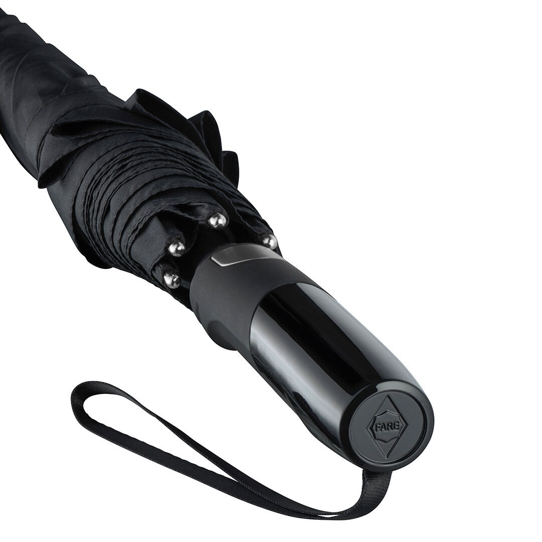 AC-Alu-Gästeschirm FARE® Precious Ø133 cm - schwarz - titan-820