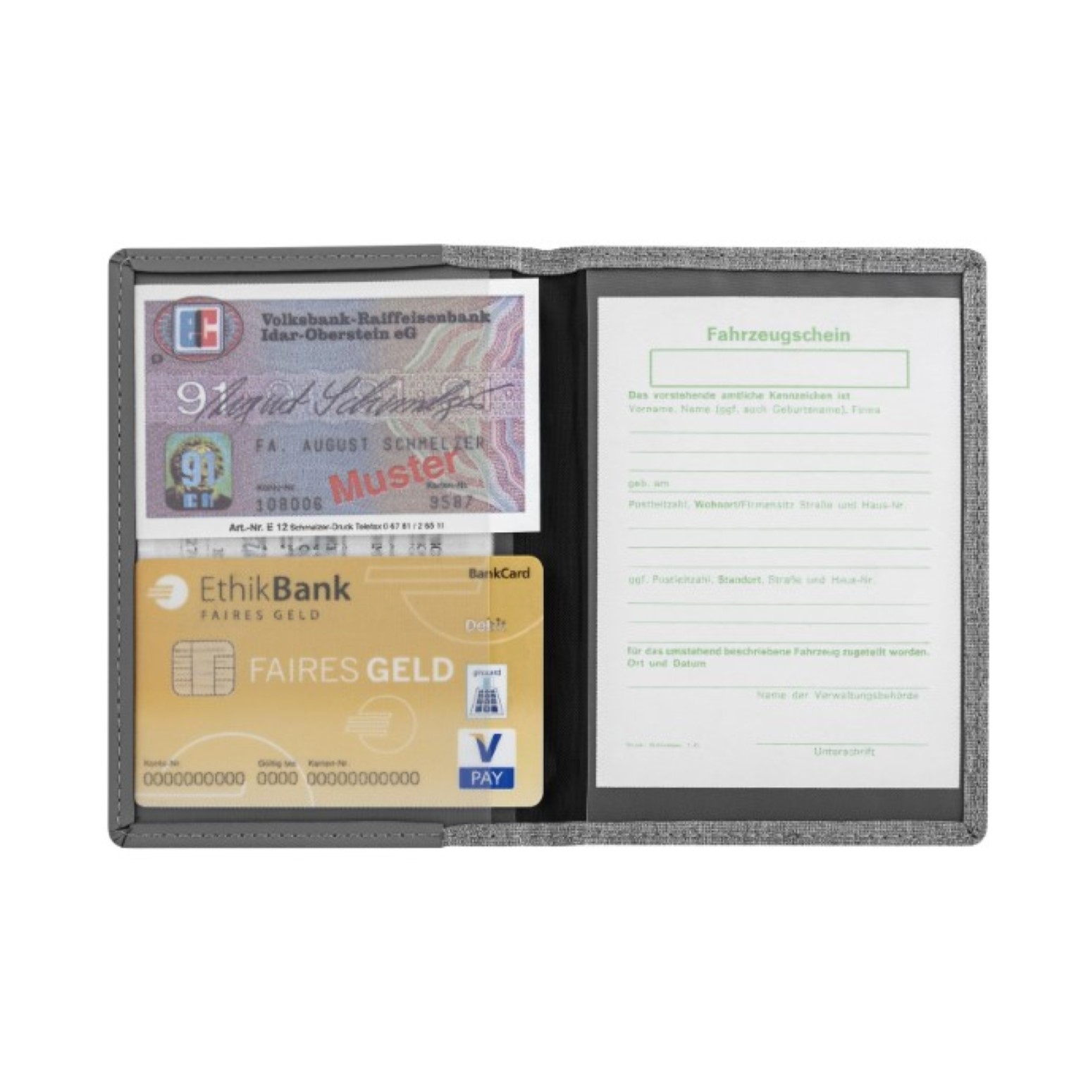 Blackmaxx® Ausweistasche "MetropolitanPlus" - grau-119